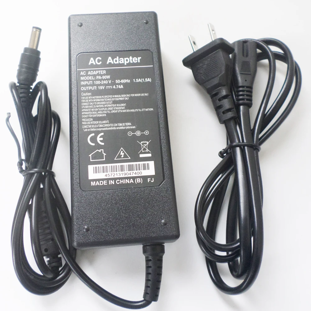 Carregador de Bateria Cabo de Alimentação para Lenovo Adaptador Ideapad U350 U410 U450 U455 U460 U460s U550 19v 4.74a 5.5*2.5mm 90w ac U330 - Imagem 2