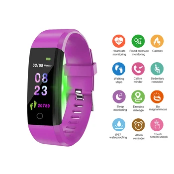 

Women Smart Watch Fitness Tracker Heart Rate Blood Pressure Monitoring Pedometer Bluetooth Smartwatch Waterproof Sports Bracelet