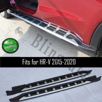 

Fits for H ONDA HRV HR-V VEZEL 2015-2020 2Pcs left right Aluminium running board side steps nerf bar car pedal side stairs