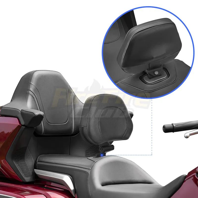 Adjustable Motorcycle Driver Sissy Bar Backrest Pad For Honda Goldwing
