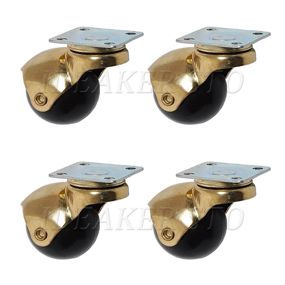 1.5/2 inch 360 Degree Swivel Caster Wheels Ball With Top Plate No Noise For Furniture Cabinets Baby Bed | Обустройство дома