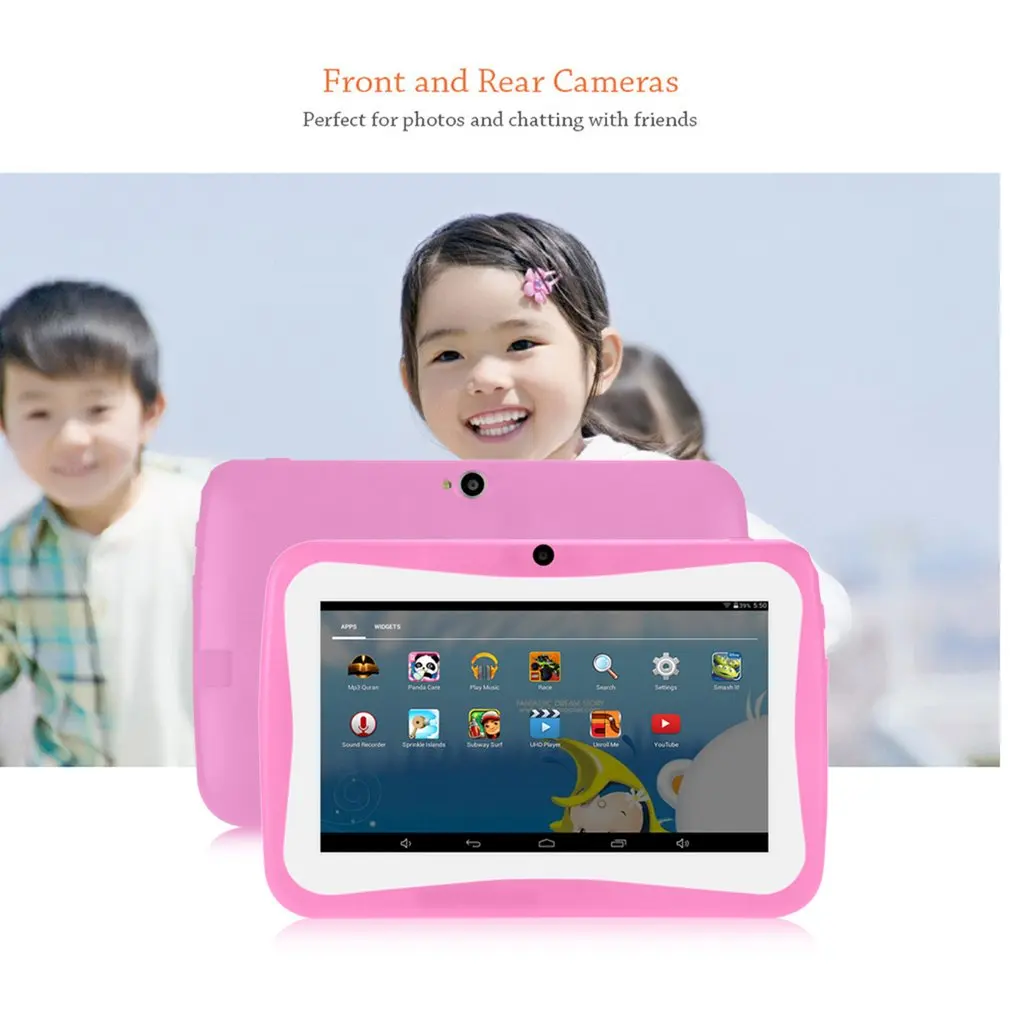 7 дюймов планшетный ПК для детей Android 4.4.2 Tablet 1 5 ГГц Quad Core 8 Гб WI FI планшет 1024x600 HD