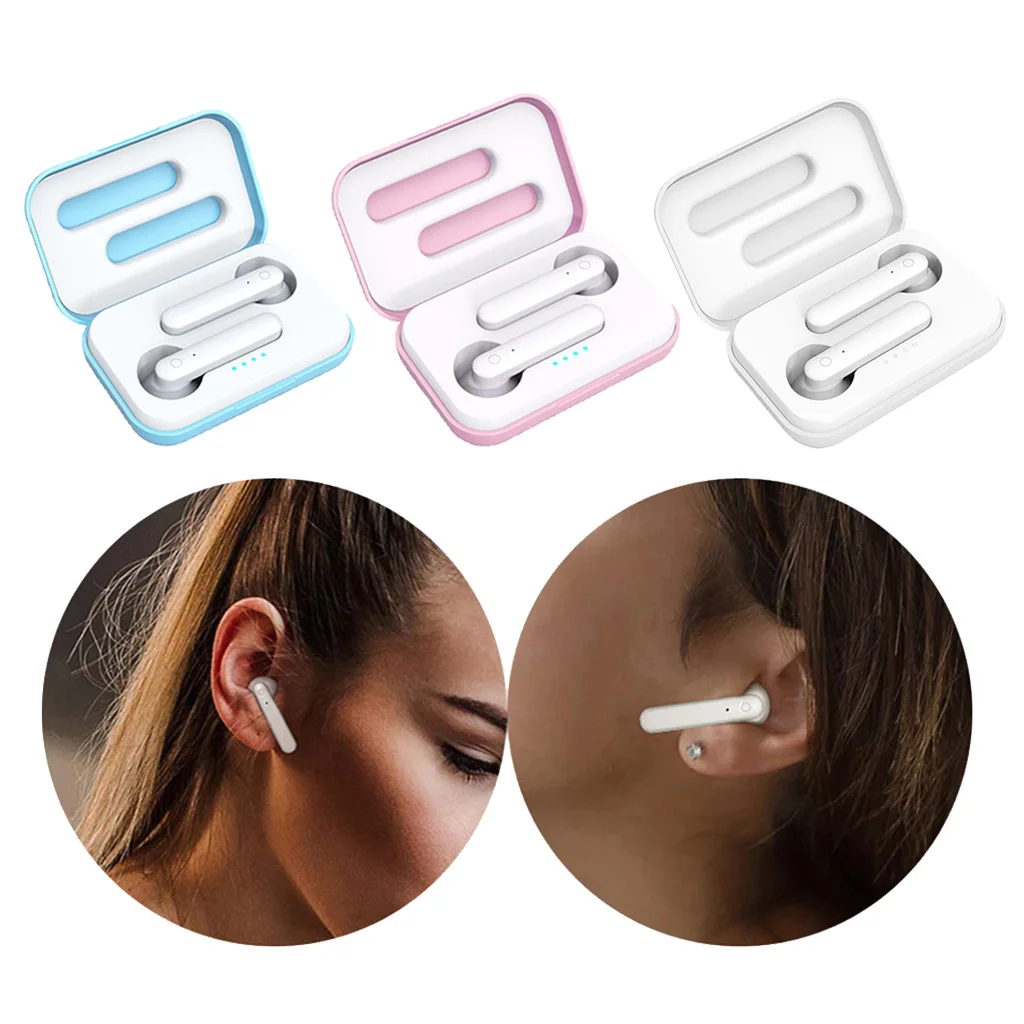 TWS Wireless Bluetooth 5.0 Earphones HD Earbuds Voice Control Headsets Wireless Headphone For IOS Android Windows Smartphone