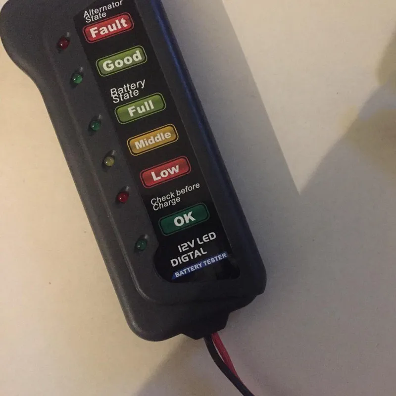 Промо-акция! 12V автомобиль Батарея и генератора Тесты er-Тесты Батарея условие& генератор зарядки(светодиодный индикатор