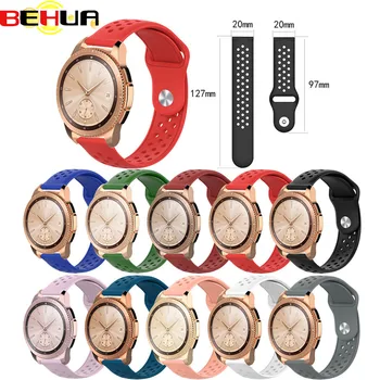 

Original Sport Silicone band Strap Replacement for Samsung Galaxy Watch Active 42mm R500/R810 Gear S2 20mm Belt Watchband strap