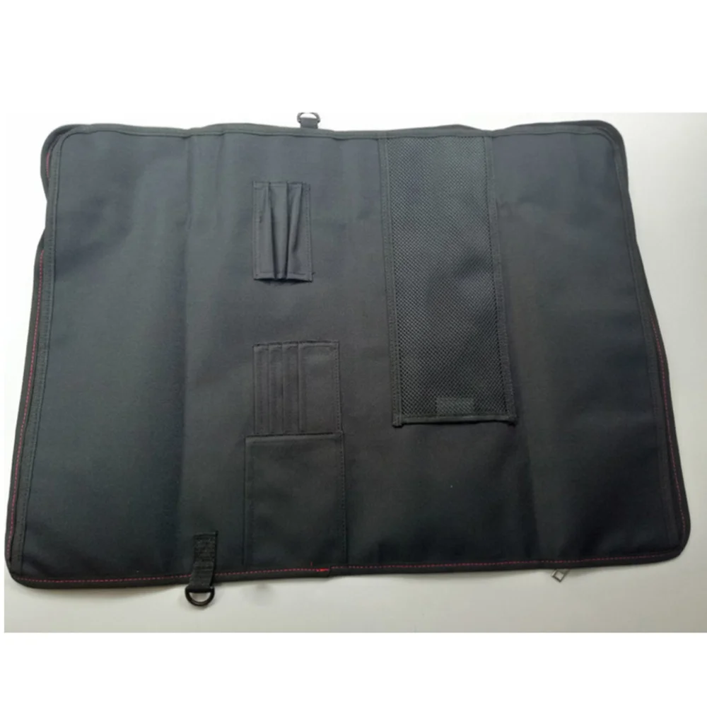 Professional Chef Knife Case Knife Roll Bag Chef Bag Cutlery Holder Organizer (Black)