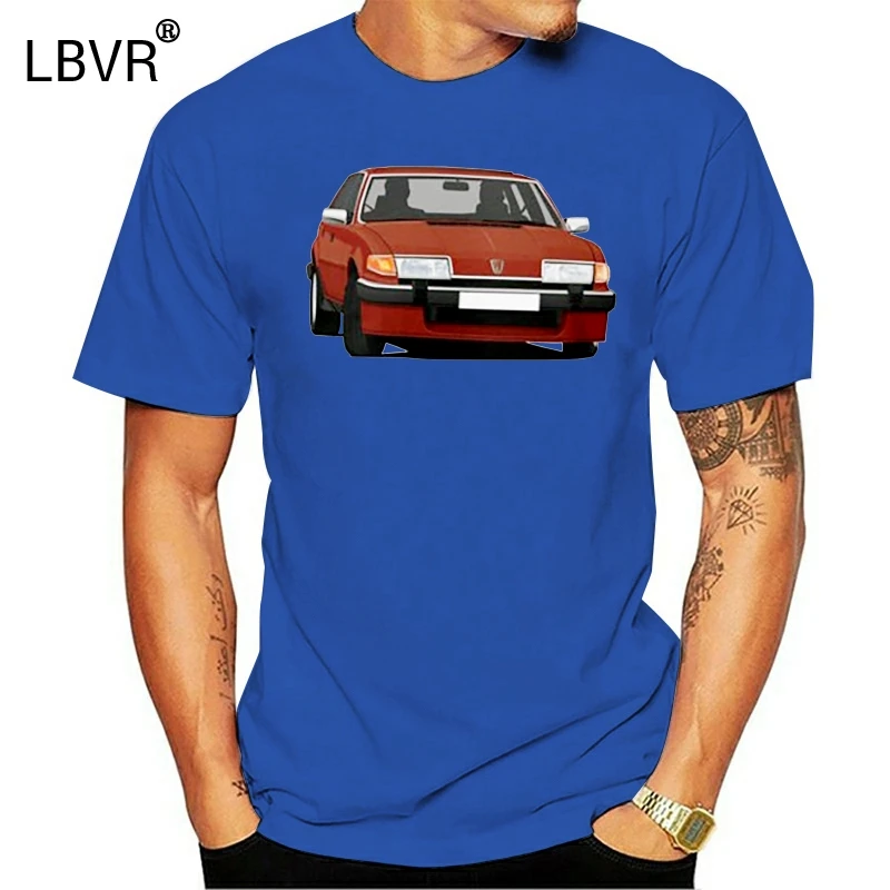 Мужская футболка Rover SD1 3500 темно-красная унисекс с рисунком автомобиля футболки