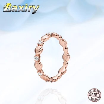 

2020 New 925 silver Rings For Women Shiny Shell Unadorned For Women Dating Ring Wedding Rings Jewelry Ring Round Finger Ring