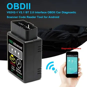 

V02H2-1 V2.1 Wireless Interface OBDII Car Diagnostic Scanner Code Reader Mini Obd2 Scanner Car Scanner Car Scanner Tool