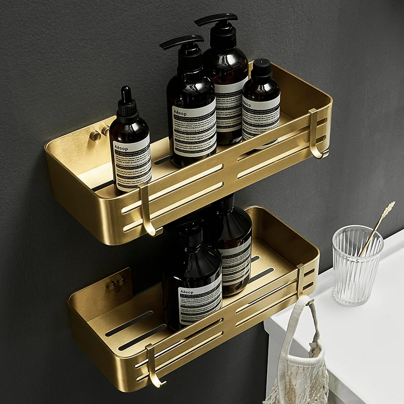 Angel shelf Brushed Gold bathroom shelf wall mounted bathroom accessory