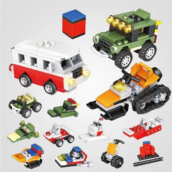 

226 PCS blocks for kids boy toys toys for girls model building kit building blocks set technic for kids train jugetes Battlefiel