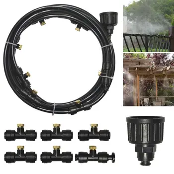 

New Arrivals 12 Nozzles Garden Patio Mist Coolant System Water Sprinkler Cooling Spray Kits