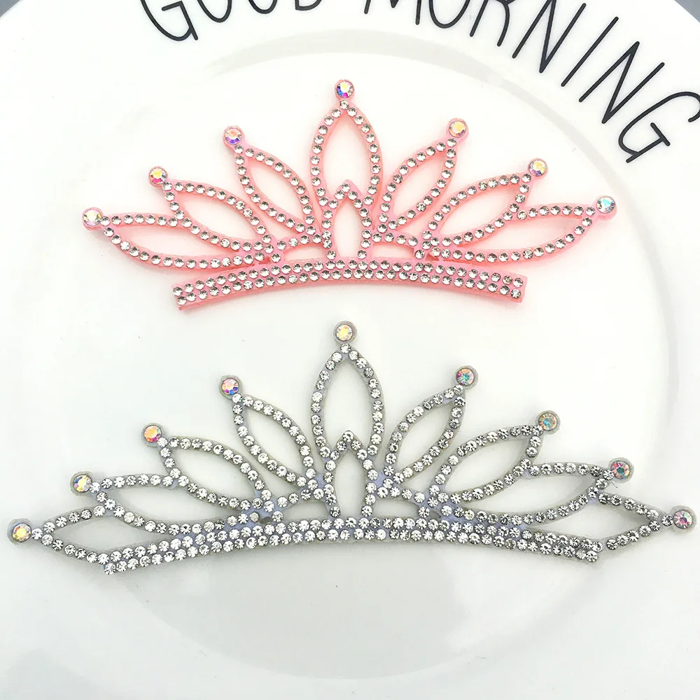 10Pcs/Lot Felt back side Diamond Crown Patches Appliques for DIY headband Headband jewelry Material And Hair Clip Accessories | Дом и сад