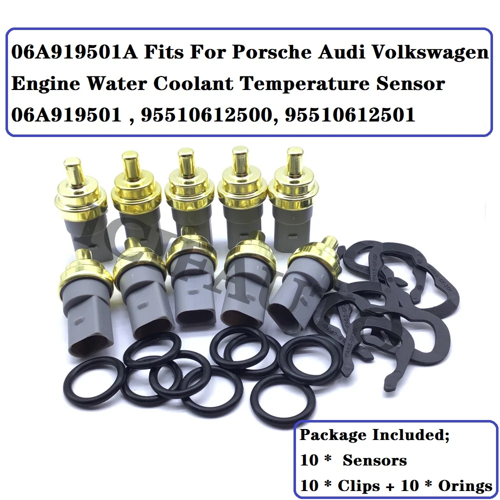 For BMW Porsche Saab Volkswagen Volvo Engine Coolant Temperature Sensor NEW