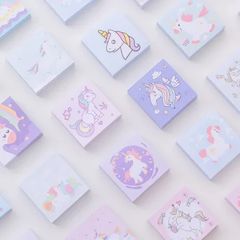 

5 Pcs/pack Cartoon Dream Unicorn N Times Sticky Notes Memo Pads Bookmark Notepad Scrapbooking Paper Sticker Stationery