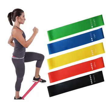 

5Pcs Latex Resistance Bands Fitness Set Exercise Loops High Elastic Resistance-Loop for Home Stretching Physical Therapy