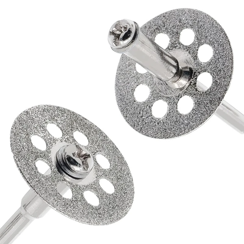 Алмазные режущие круги (22 мм) 10 шт. с 402 оправкой (3 мм) 2 шт. и отвертка для Dremel роторного инструмента