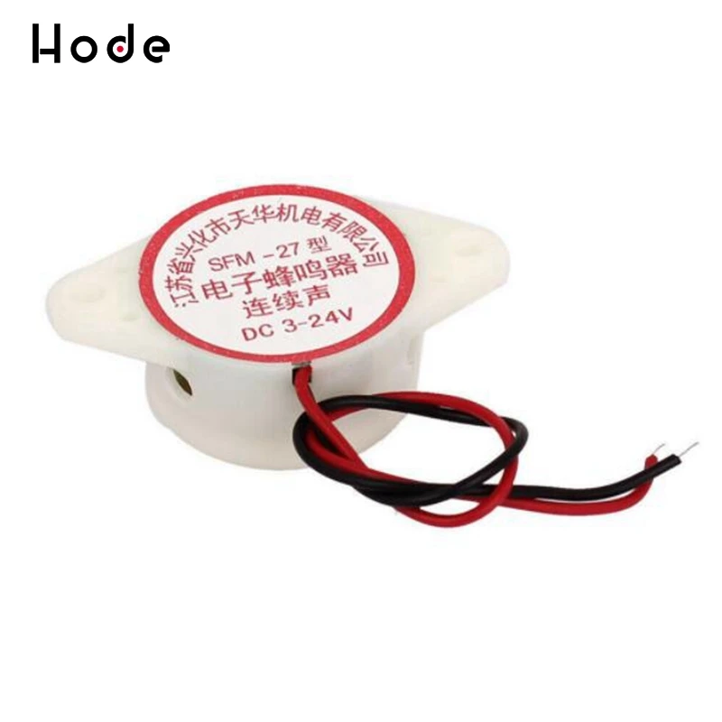 

2PCS SFM-27 DC 3-24V 90DB Intermittent Beep Alarm Electronic Buzzer Sounder