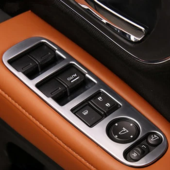 

Car Door Windows Switch Cover Lifter Button Trim Protection Cover Ring Sticker for Honda HRV HR-V Vezel 2014 - 2017 Accessories