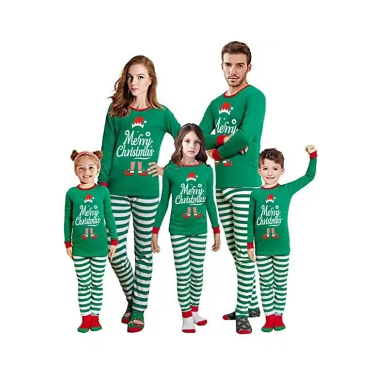Conjunto de pijamas navideños a juego para toda la familia 2021, pijamas navideños con costura de Papá Noel para adultos y niños, mono de bebé, ropa a juego para toda la familia