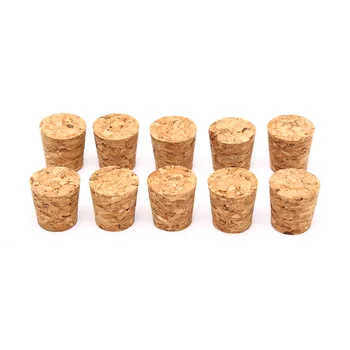

10Pcs Tapered Wine Cork Natural Wood Corks Sealing Wine Stopper Bottle Cover Reusable For Bottles Wine
