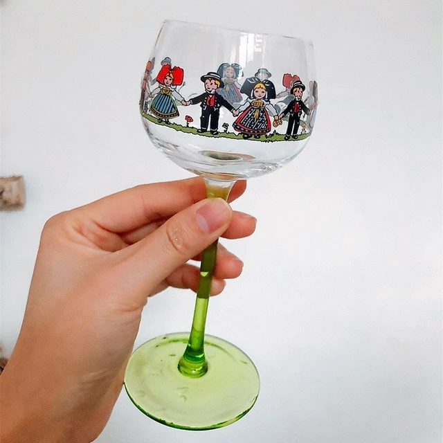 Wine Glass Goblet Alsatian Villain Glass Wine Cup Cocktail Glass