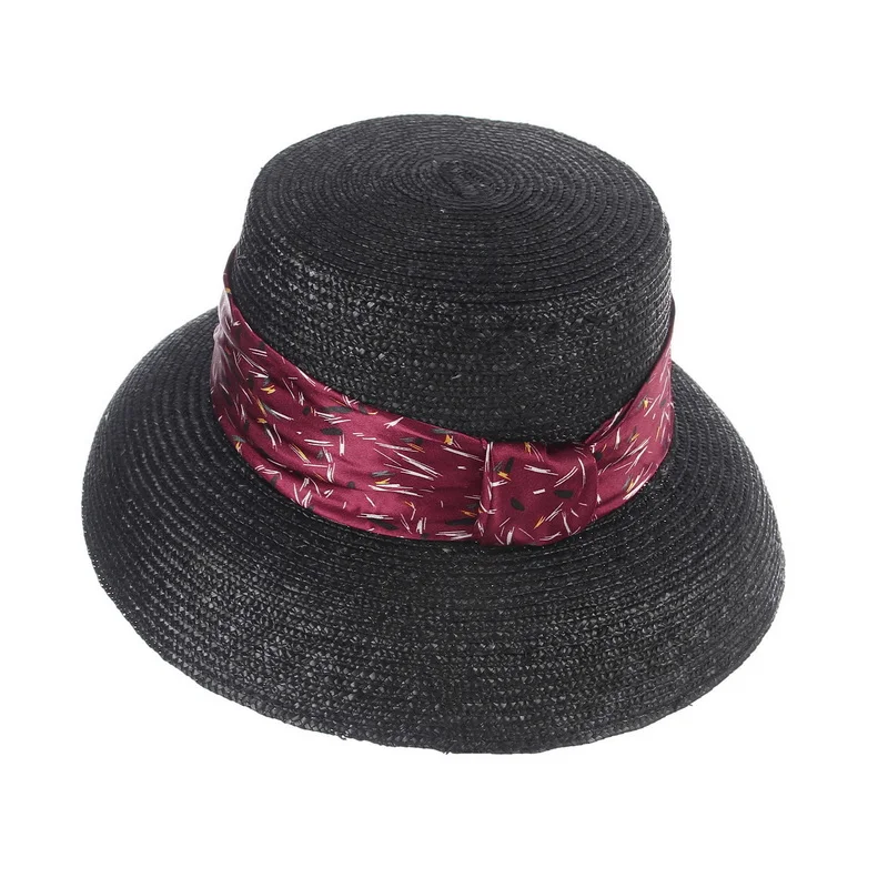

Women's Sun Hat Summer Beach Straw Hat Flower Ribbon Decoration Women Boater Hat Vacation Holiday Dropshipping