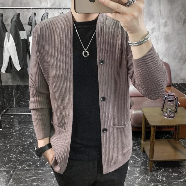 Cardigan Men Sweater Clothing New 
