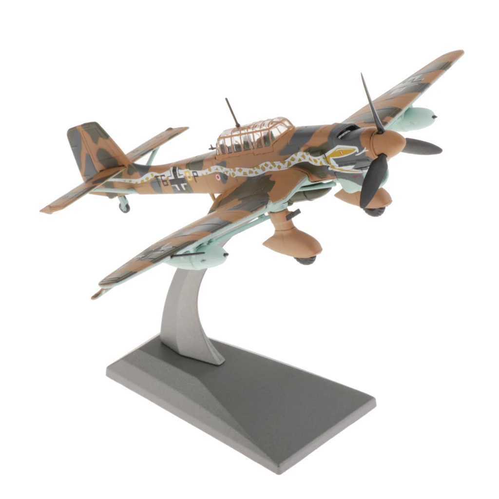 1/72 JU87 Aircraft Diecast Army Aircraft Home Office Decor 15.5x18.5cm