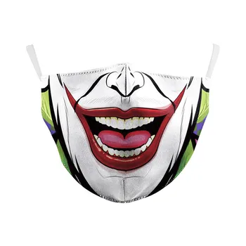 

Printed Reusable Washable Dust Mask Fabric PM2.5 Filter Protective Mouth Face Masks for Adults Fashion Anti-pollution Mouth Caps
