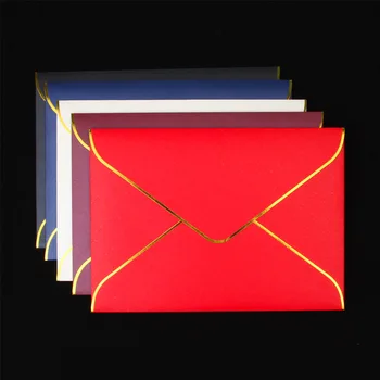 

50PCS/LOT Romantic Red Wedding Invitation Card Envelope Festival Blessing Greeting Card Invitation Card