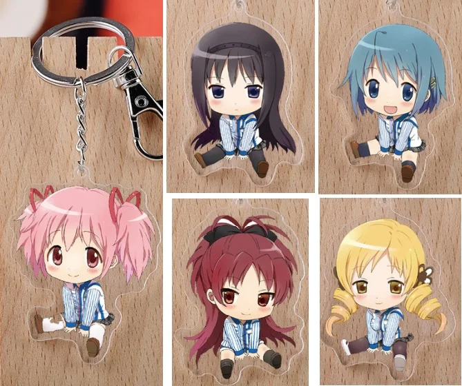 2019 Новое поступление Puella Magi Madoka Magica японское аниме фигурка акриловый брелок с