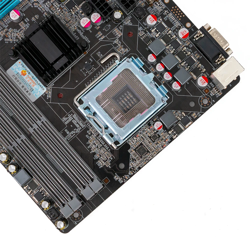 Материнская плата HUANANZHI материнская P45 для LGA 771/775 DDR2 8 Гб SATA2.0 USB2.0 PCI E 245*182 мм