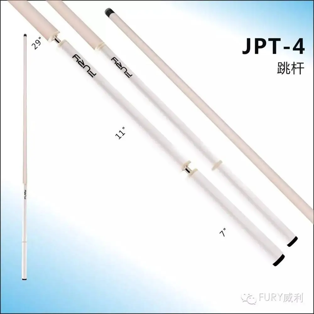 FURY JPT-4 Jump Cue 13 мм G10 наконечник черный бакелитовый ободок жесткий зольный вал Q5