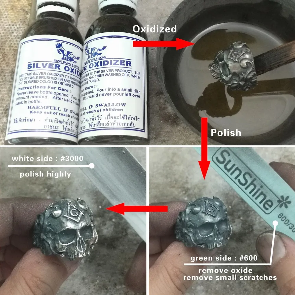 LINSION 925 пробы Серебряное масонское кольцо с черепом мужское байкерское панк TA116