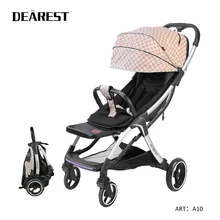 Best Offers Dearest A10 Light Weight Baby Stroller pram 2 in 1 With 4 Big Wheels new born fast one hand fold EN1888 small fold size Best Offers Dearest A10 Light Weight Baby Stroller pram 2 in 1 With 4 Big Wheels new born fast one hand fold EN1888 small fold size