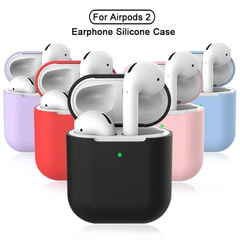 

Silicone Earphone Cases for Airpods 2 Skin Sleeve Pouch Box Protector Wireless Headphone Protective Cover Coque For Airpods 2nd