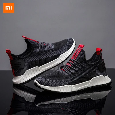 

New Xiaomi Mijia Youpin Casual fly woven shoes men's breathable net shoes fashion running sports Breathable
