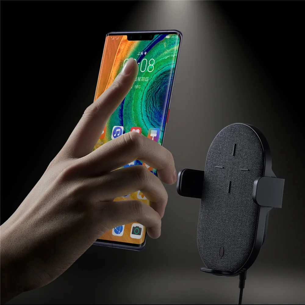 

27W Qi Wireless Car Fast Charger Super Charger For Huawei Mate30 P30 Pro for iPhone 11/X/8 Series For Samsung Galaxy Note 8 9 10