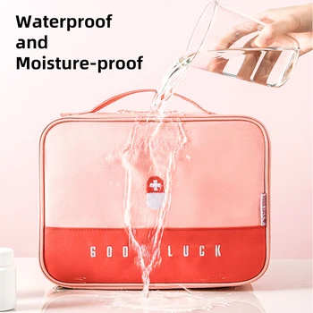 

Thickened Layered Medicine Box Large-Capacity Home Portable Waterproof Fabric Medicine Cabinet Storage Box First Aid Kit