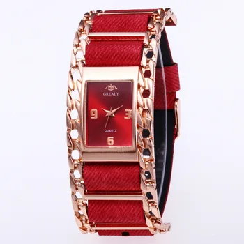 

2020 Fashion Leather Women's Watch Rectangular Casual CreativeLadies Watch Female Clock Reloj Mujer montre femme