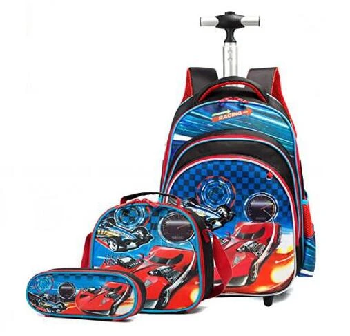 Mochila escolar ruedas para niños y bolsa con ruedas, carrito de equipaje, 3 piezas|Mochilas escolares| - AliExpress
