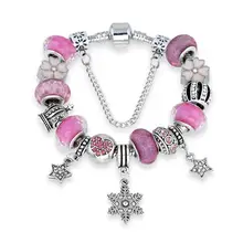 Модные ювелирные изделия браслеты, DIY браслет из сплава с бусинами, кристалл бисерный браслет подарок на день Святого Валентина