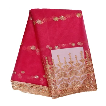 

5yards/lot Home Bride Floral Clothes Mesh Fabric Soft Decorative Embroidery Lace Tulle DIY Sewing Wedding Dress Party Sequins