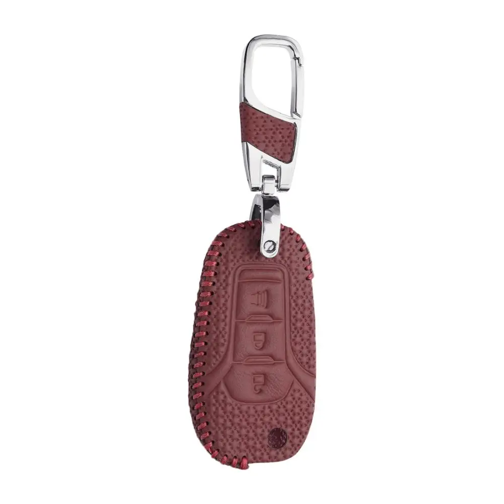 Wine red Чехол ключа дистанционного управления автомобилем для Ford F-150 F-250 F-350 Ranger Explorer KA+ Fiesta Mondeo эко Спорт Чехол без ключа брелок в виде ракушки - Название цвета: Wine red