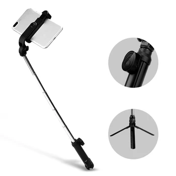 

Tripod Self-Timer Pole Photographs Bluetooth Remote 360 Degree Horizontally Vertically Rod Self-Portrait Monopod for Iphone Sams