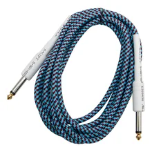 10 футов гитарный бас 6,35 мм 1/" моно папа-папа аудио кабель провод плетеный шнур