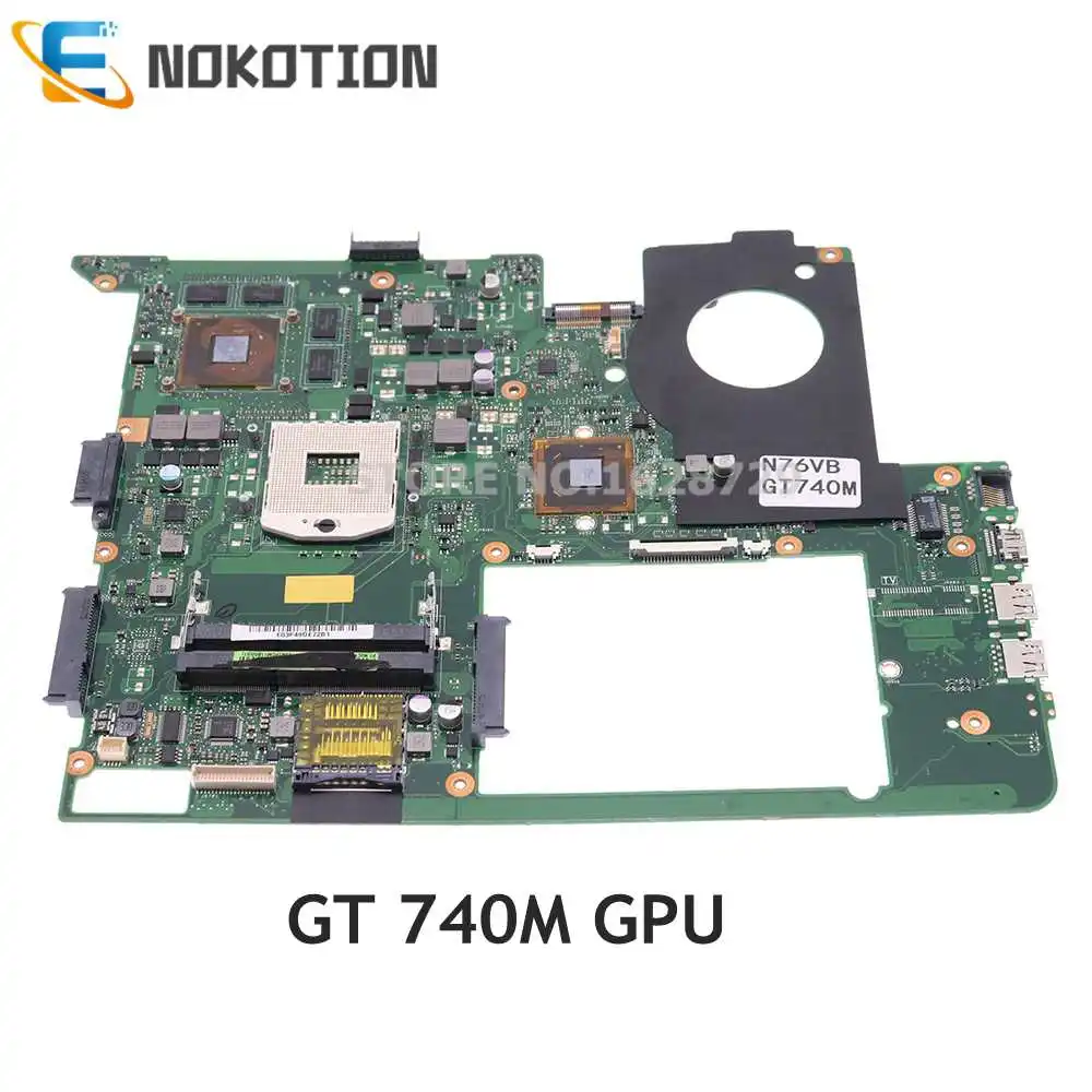 NOKOTION N76VB MAIN BOARD For ASUS N76V N76VB N76VJ N76VM N76VZ.