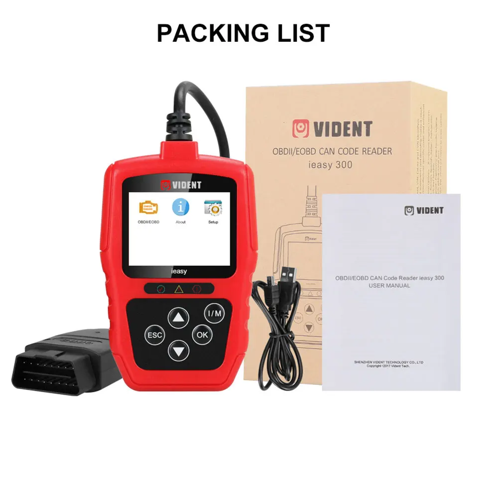 VIDENT easy300 OBD2/EOBD может считывать код сканер автомобильный диагностический инструмент сканирования четкие коды неисправностей как NT204 NT201