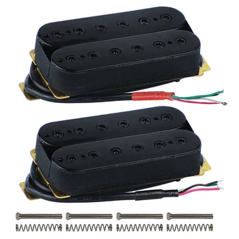 

Electric Guitar Double Coil Humbucker Pickup Bridge/Neck Passive Pickup With Height Adjusting Screws